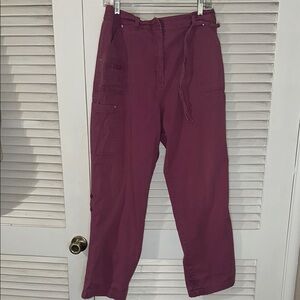 Denim&Co Rich PlumWomen’s Utility Pants